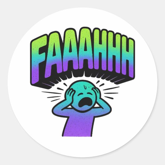 FAAAAHHH  ラウンドシール (正面)