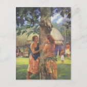 'Faaseのポートレート' - John LaFargeはがき ポストカード (正面)