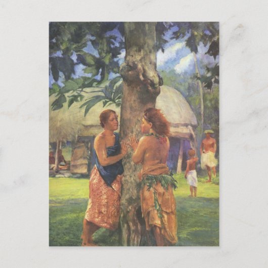 'Faaseのポートレート' - John LaFargeはがき ポストカード (正面)