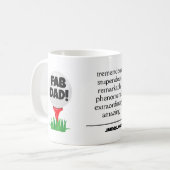 「FABパパ!」 ゴルファー父の日コーヒーマグ コーヒーマグカップ (正面左)