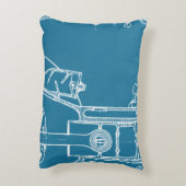 FABメカニカルスケッチブルーホワイト アクセントクッション (裏面(縦))