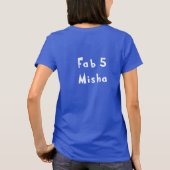 Fab5 Misha Tシャツ (裏面)