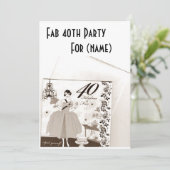 FAB「40番目」のパーティの招待状 招待状 (スタンド正面)