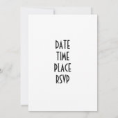 FAB「40番目」のパーティの招待状 招待状 (裏面)