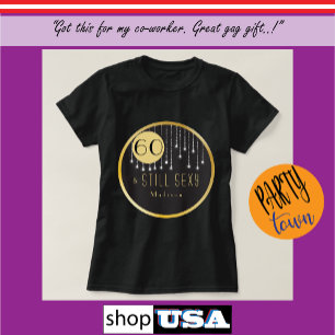 Fab 60th誕生日クールおもしろいブラック tシャツ
