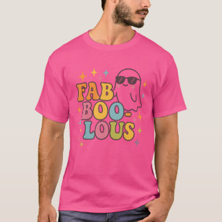 Fab-BOO-lousレトロハロウィーン幽霊デザイン Tシャツ