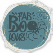 Fab...Boo...Lous...おもしろいハロウィーン引用文シール シール (正面)