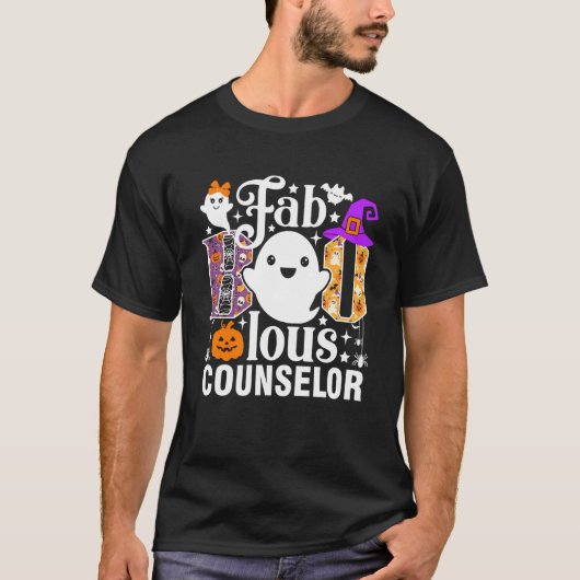 Fab Boo Lous Counselor Funny Halloween Costume Tシャツ (正面)