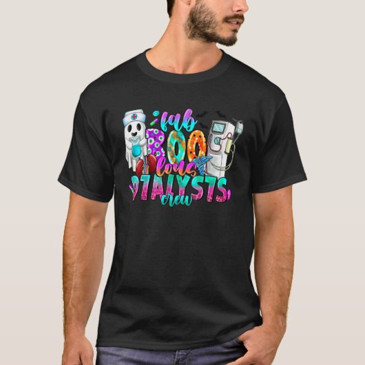 Fab Boo Lous Dialysis Crew Ghost Nurses Halloween  Tシャツ (正面)