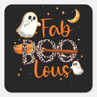 Fab boo lous - Halloween スクエアシール