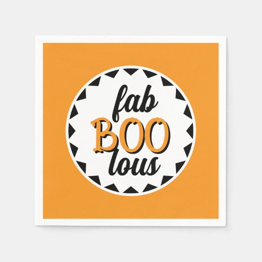 Fab Boo Lous Halloween Party Design スタンダードカクテルナプキン (正面)