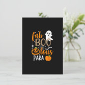 Fab Boo Lous Para Funny Halloween Teaching 招待状 (スタンド正面)