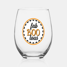Fab Boo Lous Personalized Halloween Party Favor ステムなしワイングラス