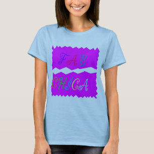 Fab Chicaロゴ混色レタリング 魅力的 Tシャツ