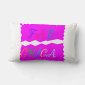 FAB CHICAロゴ鮮やかラッシュプラッシュ ランバークッション (裏面)