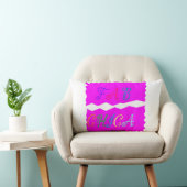 FAB CHICAロゴ鮮やかラッシュプラッシュ ランバークッション (椅子)