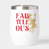 Fab-Yule-Ous Christmas Reindeer Red & Gold (背面)