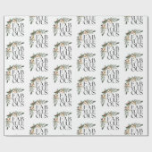 Fab-Yule Ous Festive Red & Gold Christmas ラッピングペーパー (フラット)