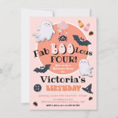 FabBOOlous小さなブーブハロウィーン誕生日パーティー 招待状 (正面)