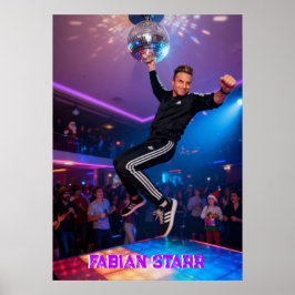 FABIAN STARR - ディスコボールポスター ポスター