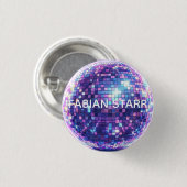 Fabian Starr DISCO BALL Button 缶バッジ (正面&裏面)