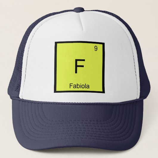 Fabiola 元素 周期表 化学 キャップ (正面)