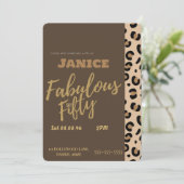 Fabolous Cheetah 50th  招待状 (スタンド正面)