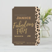 Fabolous Cheetah 50th  招待状 (スタンド正面)