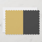 Fabolous Gold Golden 50th Personalized 招待状 (裏面)