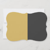 Fabolous Gold Golden 50th Personalized 招待状 (裏面)