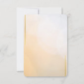 Fabolous Gold Golden 50th Personalized 招待状 (裏面)