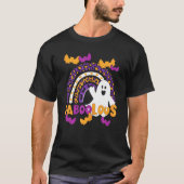 Faboolous Ghost And Rainbow Leopard Funny Hallowee Tシャツ (正面)