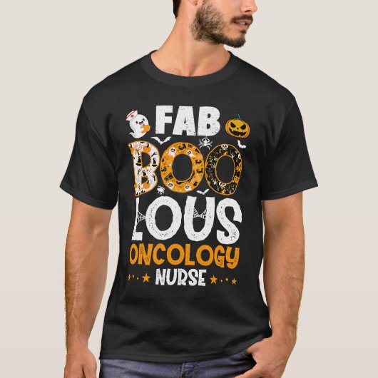 Faboolous Oncology Nurse Halloween Costume Spooky  Tシャツ (正面)
