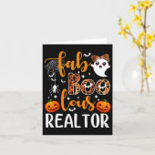 Faboolous Realtor Halloween Realtor Real Estate Ag カード (黄色い花)