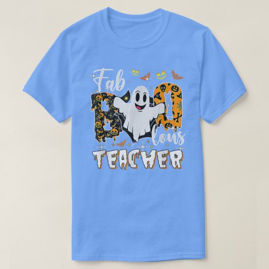 Faboolous Teacher Halloween Scary Ghost Costume  Tシャツ (デザイン正面)