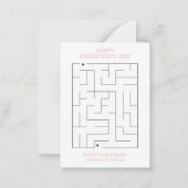 FaBOWlous Bowをテーマにした教室のバレンタインのカード ノートカード (裏面)