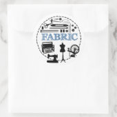 FABRICロゴシール ラウンドシール (バッグ)