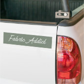 Fabric Addict Modern Quilter バンパーステッカー (トラック上)
