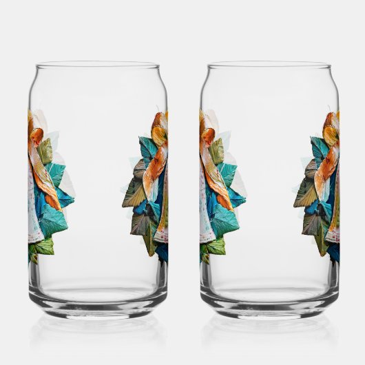 Fabric Bell Soda Glass ガラス缶 (左)