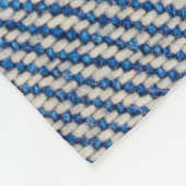Fabric Blue Jeans Background、Denimテクスチャ フリースブランケット (角)