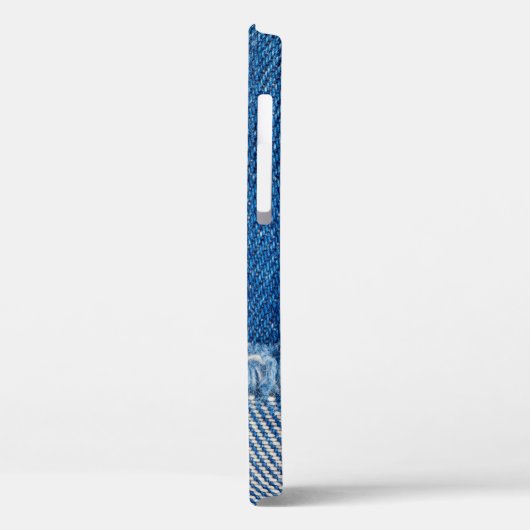 Fabric Blue Jeans Background、Denimテクスチャ Case-Mate iPhoneケース (裏面 / 左)
