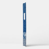 Fabric Blue Jeans Background、Denimテクスチャ Case-Mate iPhoneケース (裏面 / 右)