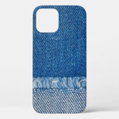 Fabric Blue Jeans Background、Denimテクスチャ Case-Mate iPhoneケース (裏面)