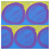 fabric Blue purple yellow star ファブリック (見本)