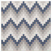 Fabric Chevron Geométrico Pattern Azul y Gray ファブリック (見本)