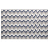 Fabric Chevron Geométrico Pattern Azul y Gray ファブリック (ファットクウォーター)