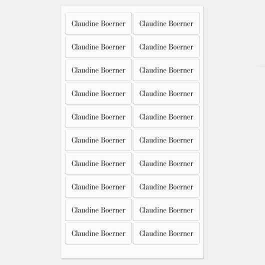 Fabric CrafterまたはArtistのカスタマイズ可能なラベル ラベル (シート)
