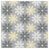 Fabric Floral Group Pattern Amarillo y Gris ファブリック (クローズアップ)