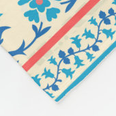 Fabric floral seamless pattern in ethnic style フリースブランケット (角)