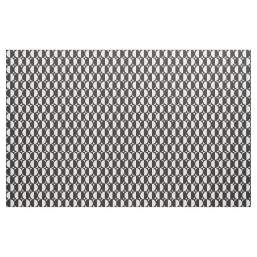 Fabric Formas Geométricas Pattern Blanco y Negro ファブリック (ヤード)